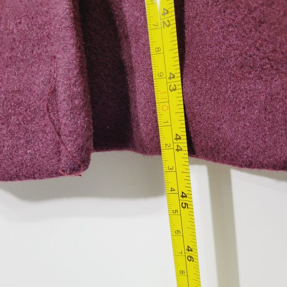 Balimel Vintage Plum Double Breasted Coquette Jacket Wool Blend Lined Elegance - Picture 12 of 15